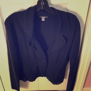 Black sweater blazer